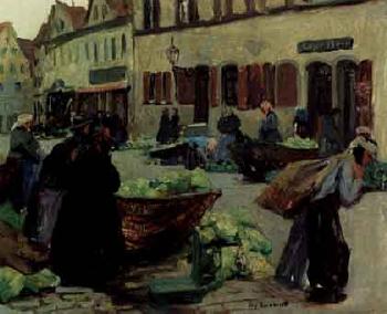 Peasant market by 
																	Franz Eichhorst