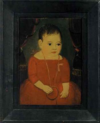 Portrait of child with a toy ring by 
																	 Prior Hamblen School