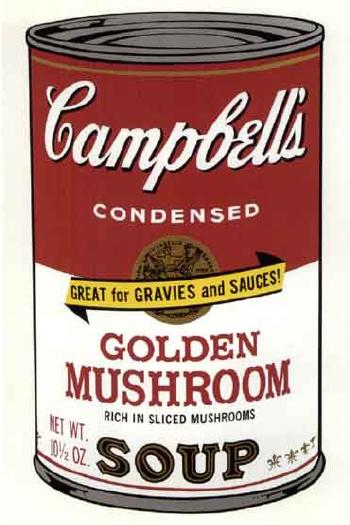 Campbell's soup II: Golden Mushroom by 
																	Andy Warhol