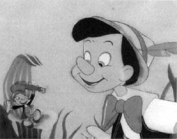 Always let your conscience be your guide, Pinocchio by 
																	 Walt Disney Productions