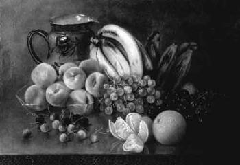 Still life with fruit by 
																	Abbie Luella Zuill
