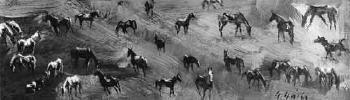 Wild horses by 
																	George Gach