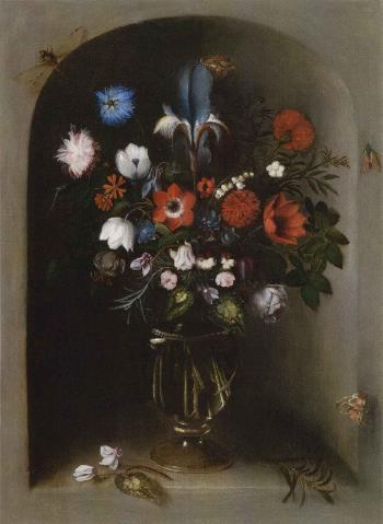Still life of flowers by 
																	Joannes Baers