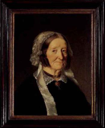 Portrait of Frau Elisabetha Marty Leder by 
																	Georg Anton Gangyner
