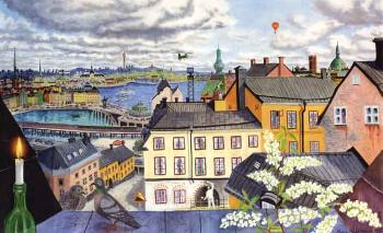 View of Stockholm by 
																	Mona Huss-Walin