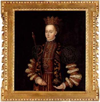 Portrait of Queen Margareta Leijonhufvud by 
																	Johan Baptist van Uther