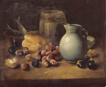 Still life with figs by 
																	Javier Quijas