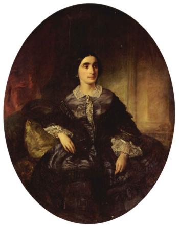 Portrait of Maria Schillizzi by 
																	Aristide Oeconomo