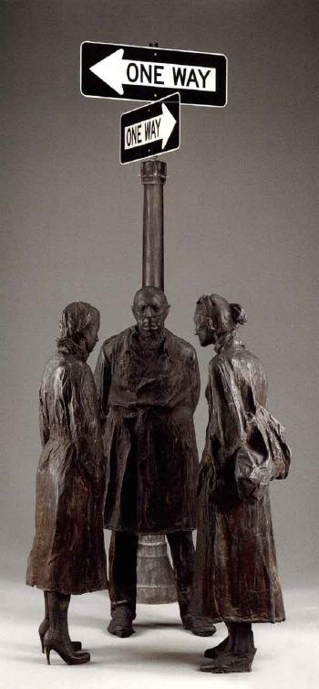 Chance meeting by 
																	George Segal