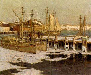 Gloucester Harbour by 
																	Frederick John Mulhaupt
