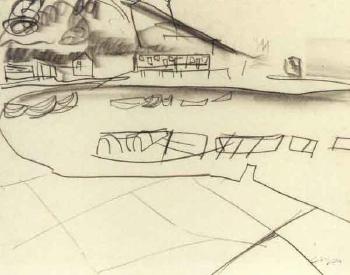 Clevedon study no II by 
																	Peter Lanyon