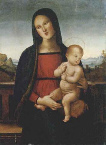 Madonna and Child by 
																	 Umbrian School
