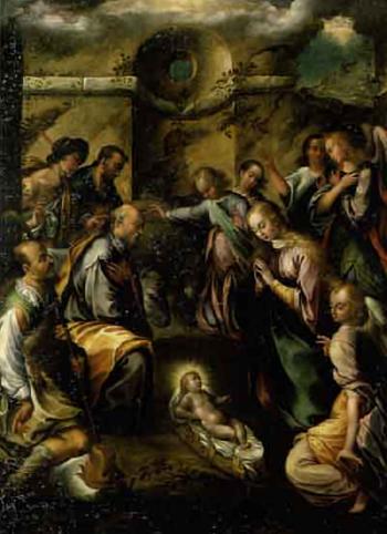 Adoration of the shepherds by 
																	Gerolamo Imparato