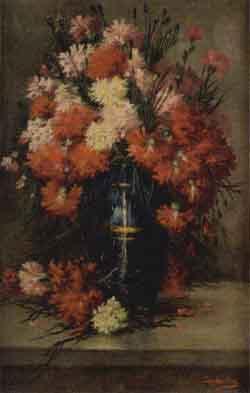 Vase of flowers by 
																	Genis Capdevilla Puig