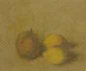 Still life with a pear and two lemons by 
																	Theo Swagemakers