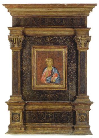 Blessing Christ by 
																			 Duccio di Buoninsegna