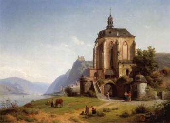 The Werner Chapel in Oberwesel on the Rhein by 
																	Therese Judeich