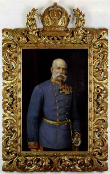 Portrait of the old Emperor by 
																	 Austrian School