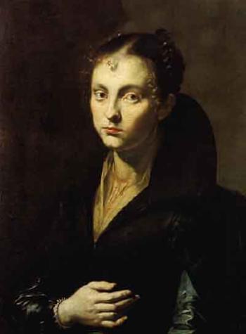 Portrait of lady by 
																	Antonio d'Enrico Tanzio da Varallo