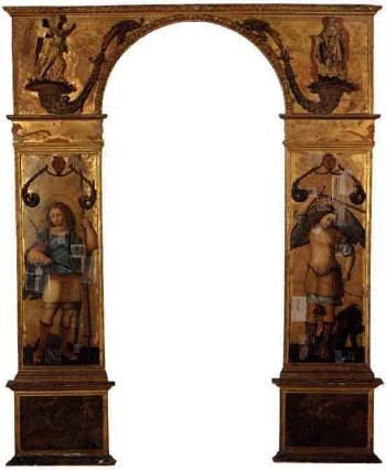 Archangel Michael and St. George by 
																	Francesco de Tatti
