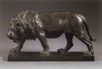 Striding lion by ERNST JULIUS HAEHNEL