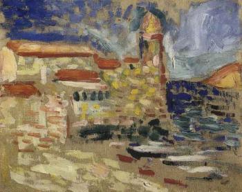 Vue de Collioure avec l'eglise by 
																	Henri Matisse