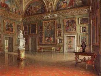 Interno della salle dell' Iliade in Palazzo Pitti by 
																	Adolfo Tagliaferri