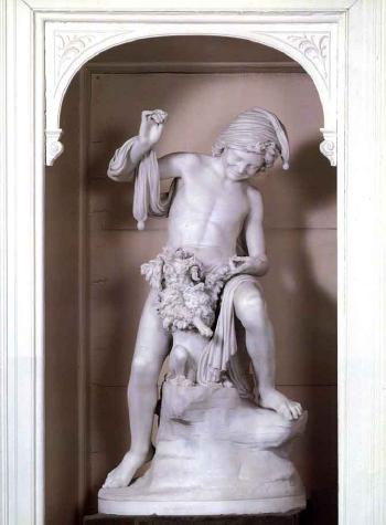 Il Giuocatore - boy playing with dog by 
																	John Adams-Acton