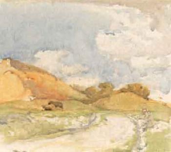 On the Downs, Ditchling by 
																	Frank Brangwyn