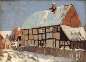 House in the snow by 
																	Donald McIntyre