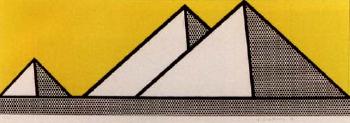 Pyramids by 
																	Roy Lichtenstein