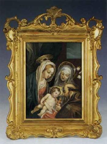 Madonna with Child and Saints by 
																	Evelina Trivulzio