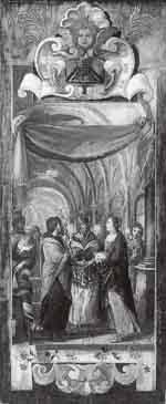 Annonciation. Visit. Marriage of the Virgin. At the Temple by 
																			Jean de Saint-Igny