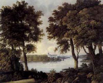 View towards Tullgarn's Palace by 
																	Carl Gustaf Ulfsparre Af Broxvik