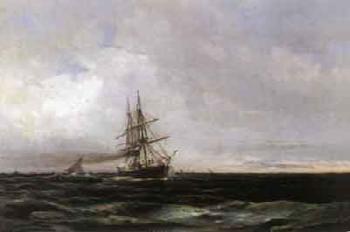 Ships at sea by 
																	Adolf Nordling