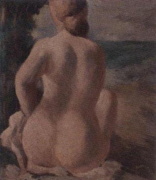 Nude seen from behind by 
																	Sigurd Danifer