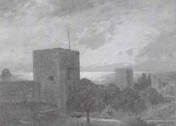 Town wall in Visby by 
																	Herman Hagg