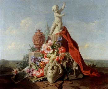 Allegory of the art of sculpture by 
																	Albert Raoux