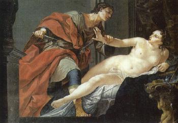 Tarquin et Lucrece by 
																	Auguste de Saint-Germain