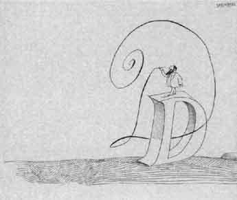 Letter D by 
																	Saul Steinberg