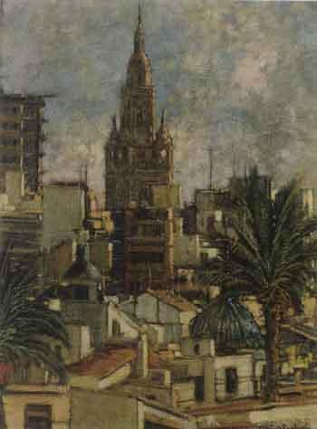 Roofs and tower in Murcia by 
																	Manuel Munoz Barberan