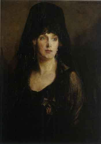 Portrait of Queen Victoria Eugenia by 
																	Enrique Garcia Carrilero