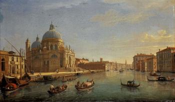 Island of San Giorgio Maggiore, Venice. The entrance to the Grand Canal by 
																			Gaspar van Wittel