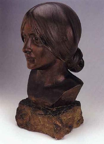 Female bust by 
																			Enrique Claraso y Daudi