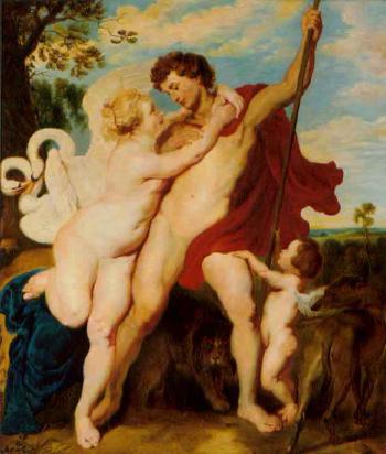 Venus and Adonis by 
																	Anna Kamper