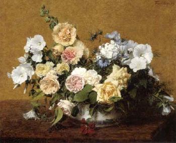 Bouquet de fleurs by 
																	Henri Fantin-Latour