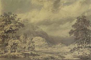 Looking south into Borrowdale, Lake District by 
																	Joseph Mallord William Turner