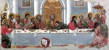 The Last Supper by 
																	 Ionian Islands School
