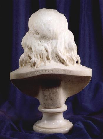 Bust of Benjamin Franklin by 
																			Jean Antoine Houdon