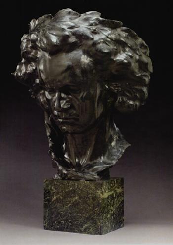 Mask of Ludvig von Beethoven by 
																	Jules Jouant